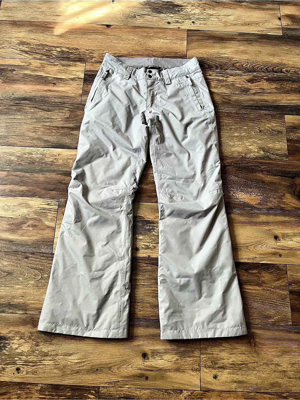 The North Face Snow Pants Womens S Gray HyVent Insulated Skiing Flare Leg